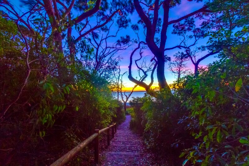 Path to Ocean at Sunset