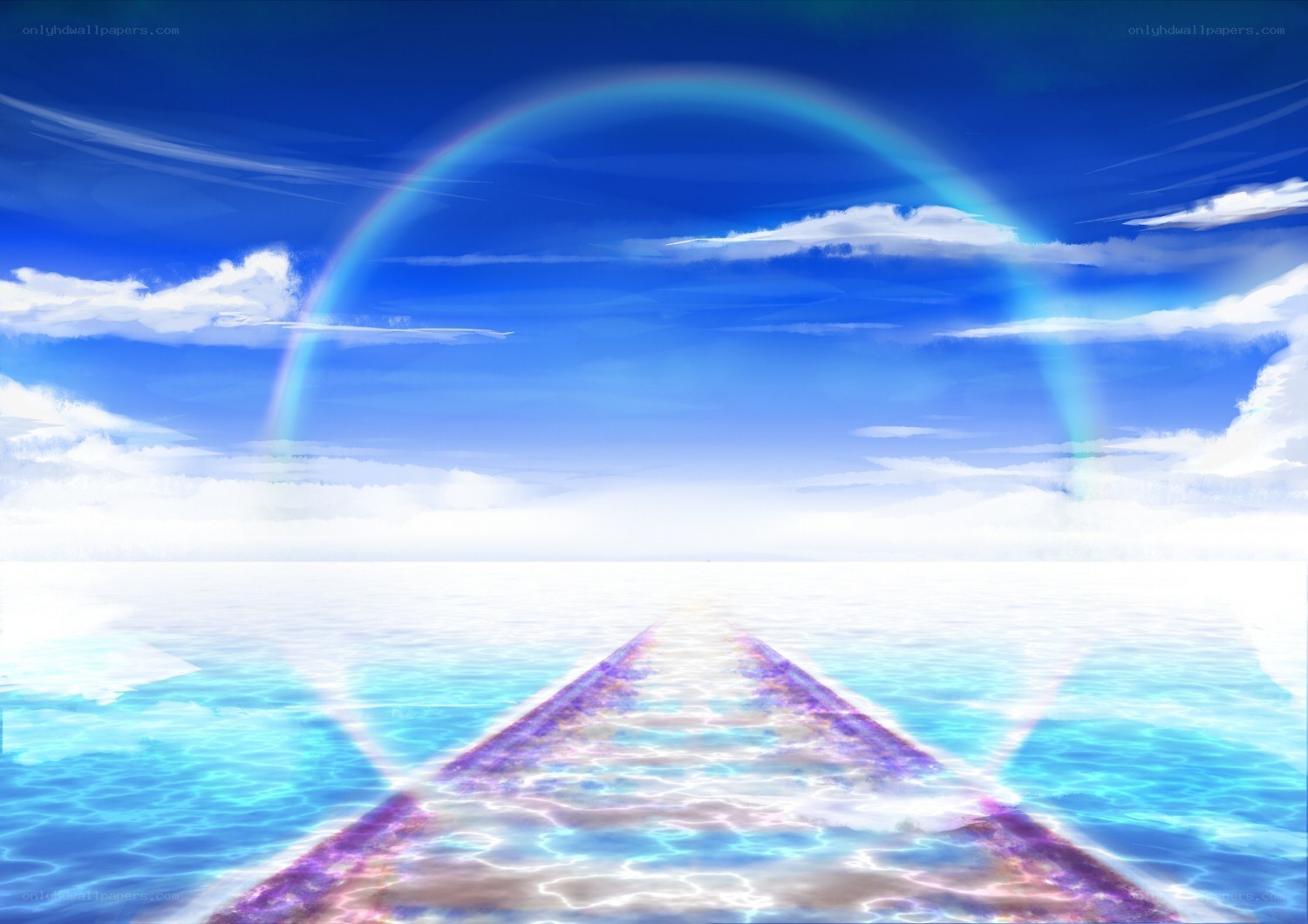 Path to the rainbow horizon