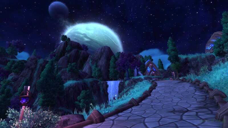 Path to Village under Moons