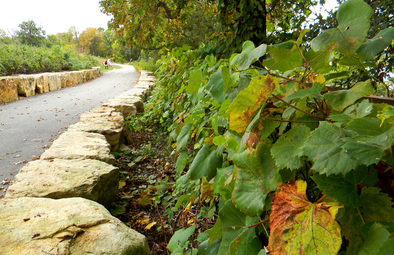 Path with Stone Wall