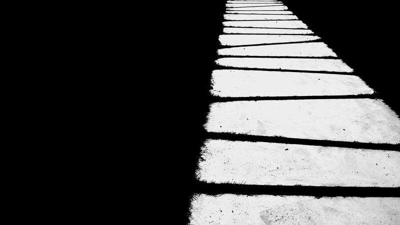 pathway leading into darkness