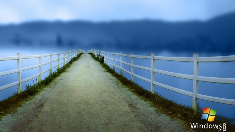 Pathway over Water — Blue