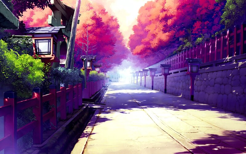 Pathway with Lanterns
