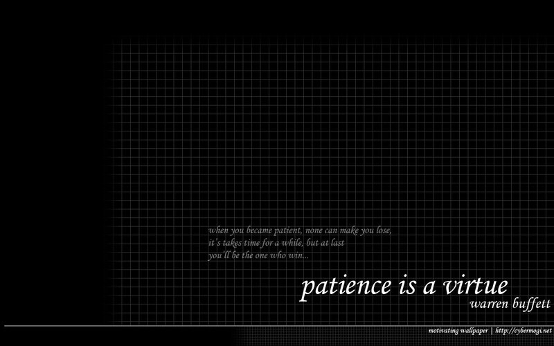 patience is a virtue
