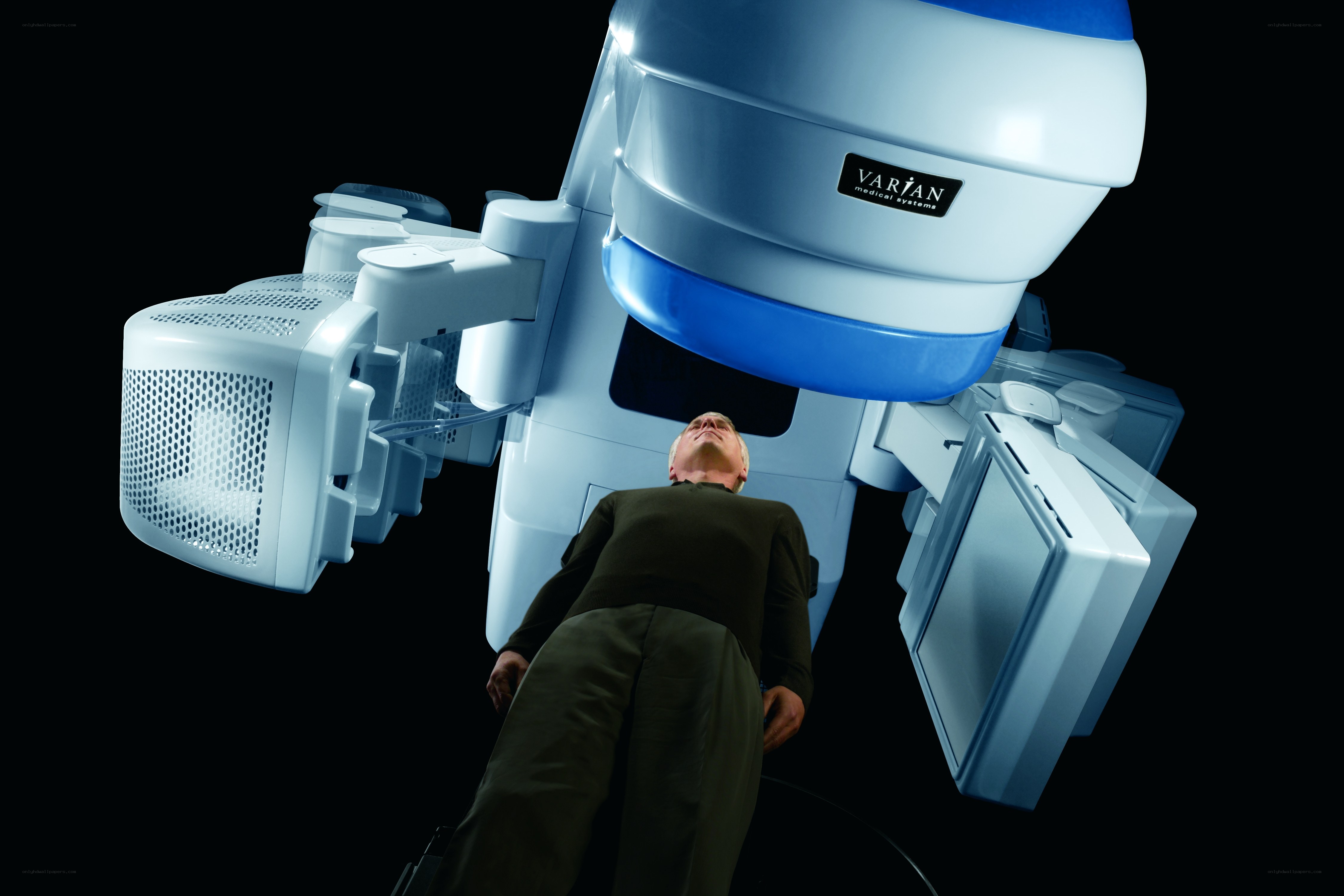 Patient undergoing radiation therapy