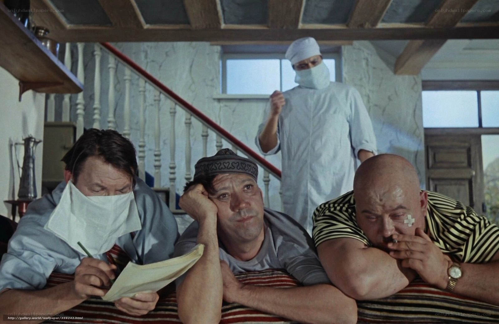 Patients in hospital room