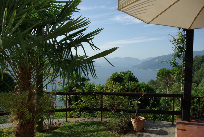 Patio overlooking a lake
