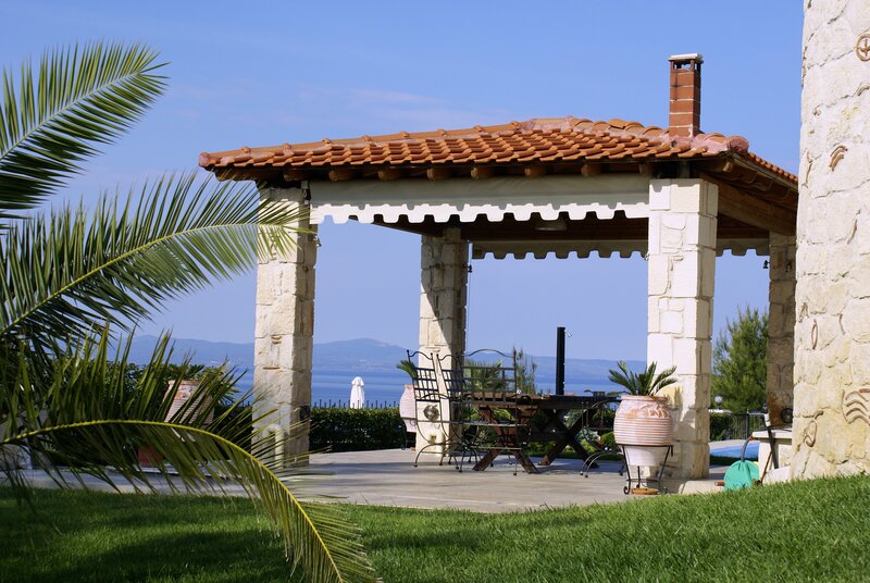 Patio with sea view