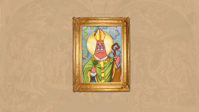 Patrick Star as a Saint