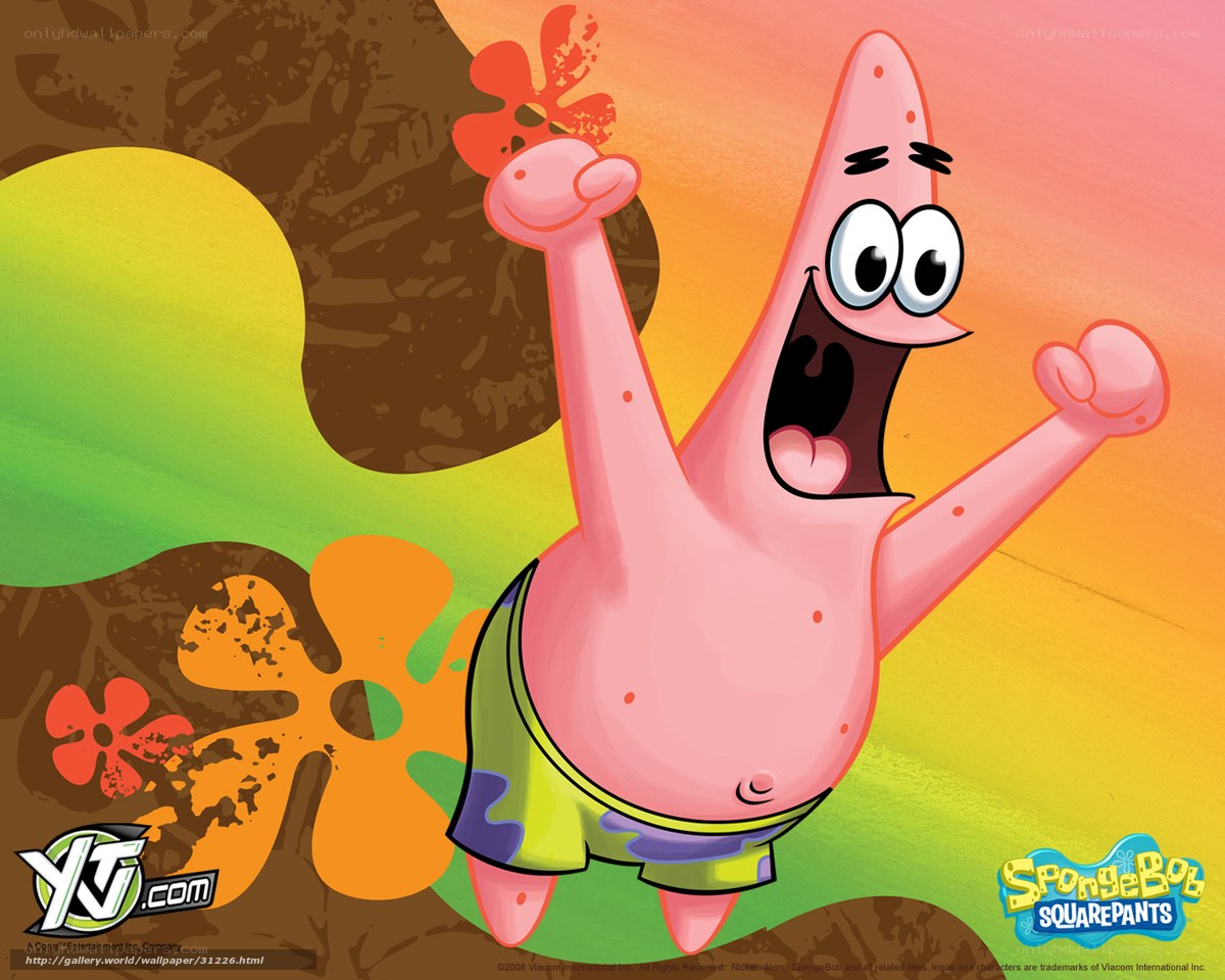 Patrick Star celebrates