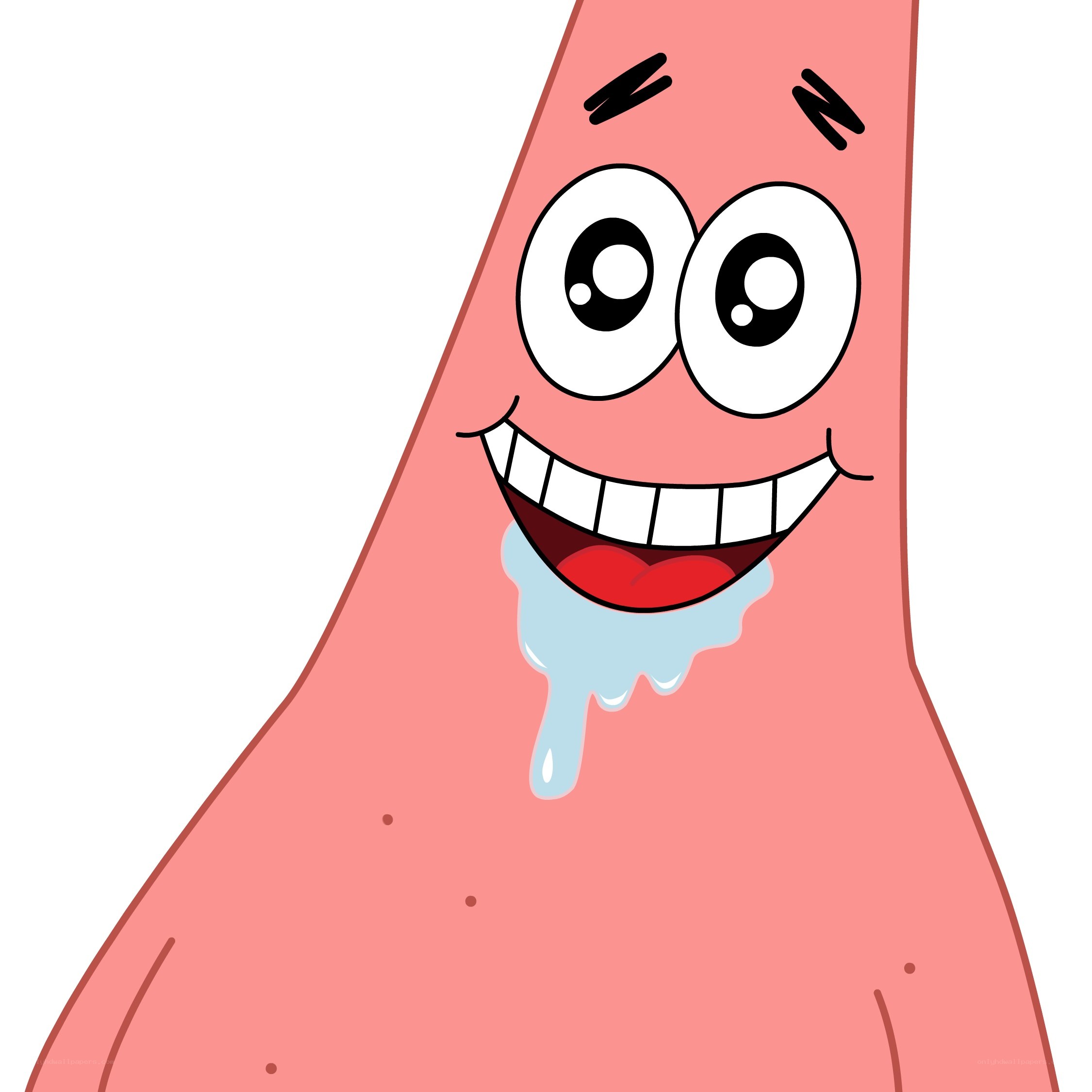 Patrick Star with drool