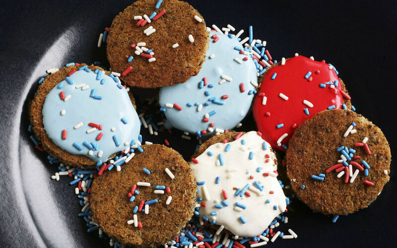 Patriotic Cookies on Plate