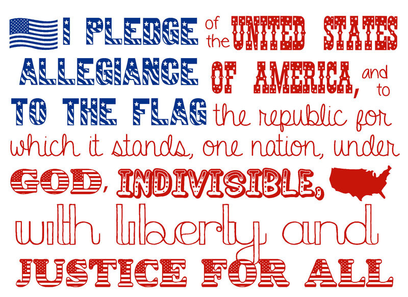 Patriotic Pledge Text
