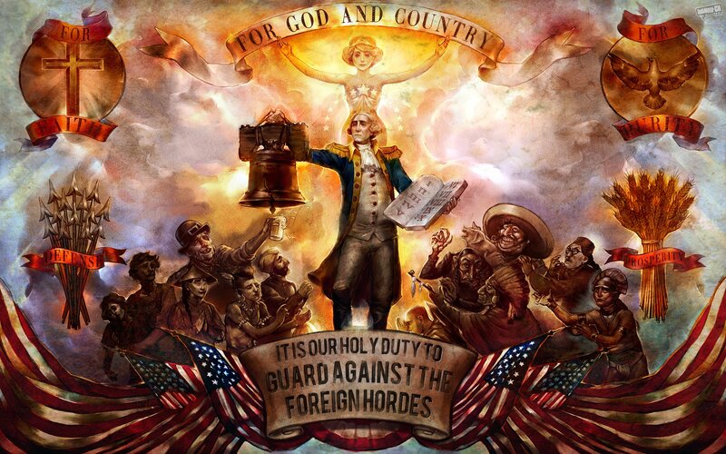 Patriotic Propaganda Painting