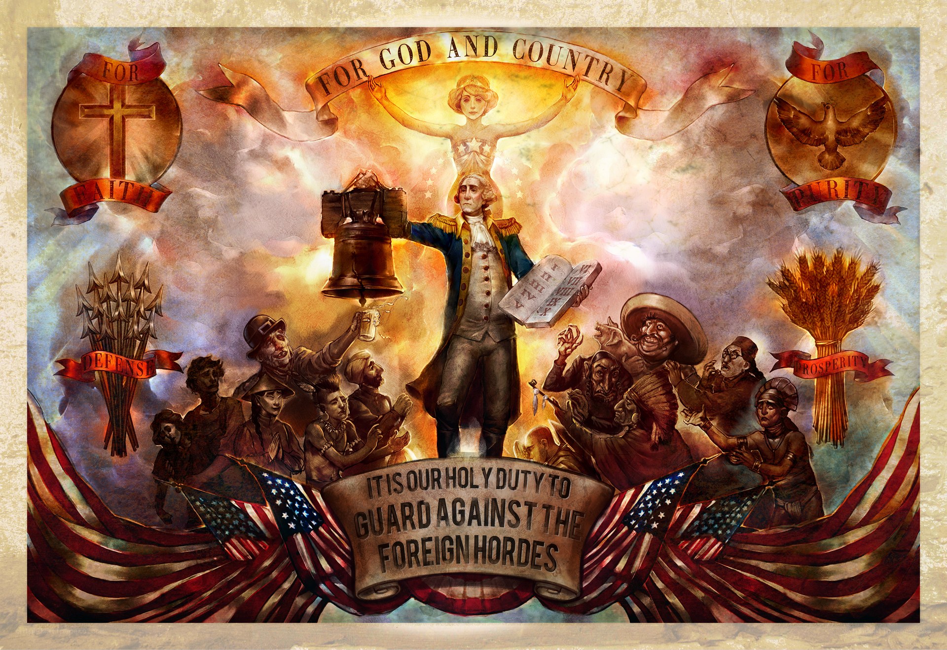 Patriotic propaganda poster