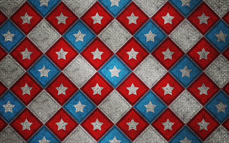patriotic star pattern
