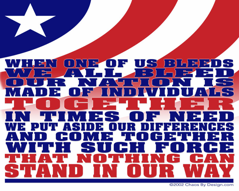 Patriotic Text Design