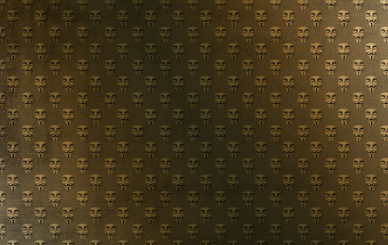 pattern of anonymous masks