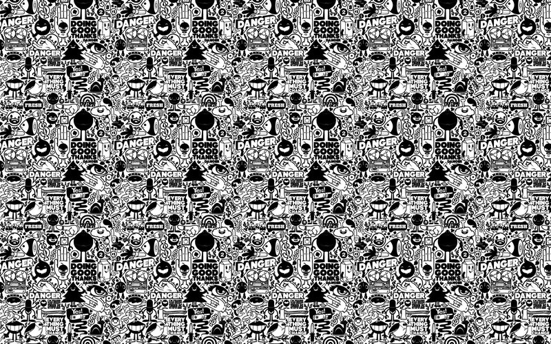 Pattern of Cartoon Doodles