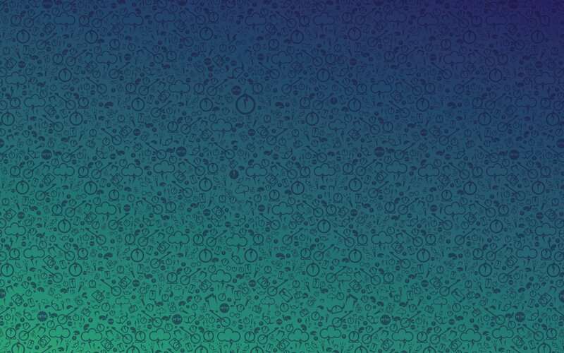 Pattern of Icons on Gradient