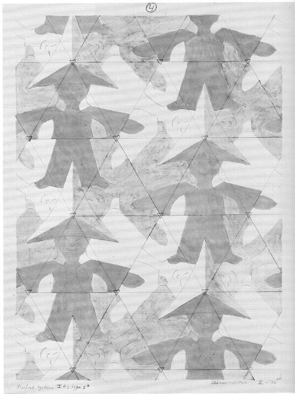 Pattern of paper figures