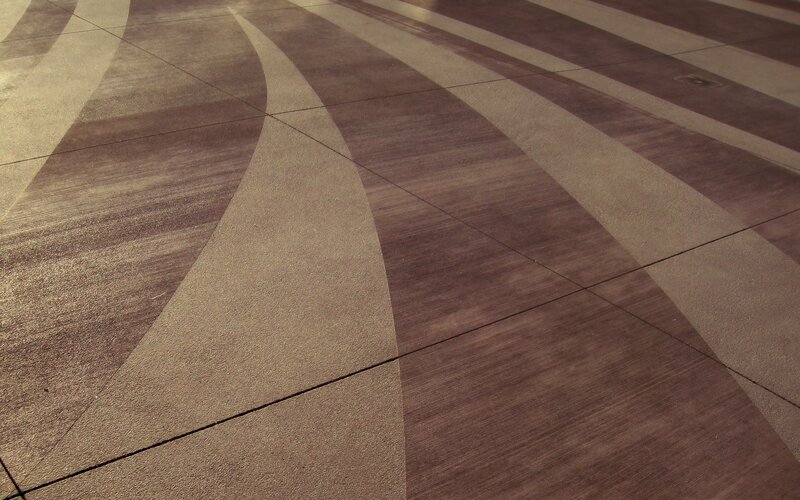 Patterned Concrete Floor — Brown