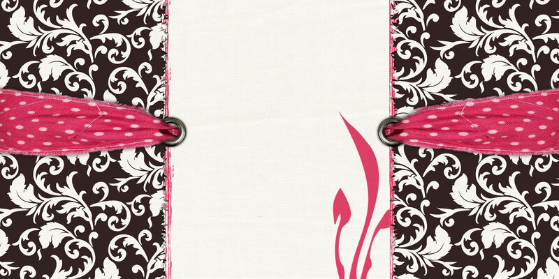 Patterned Fabric with Ribbon