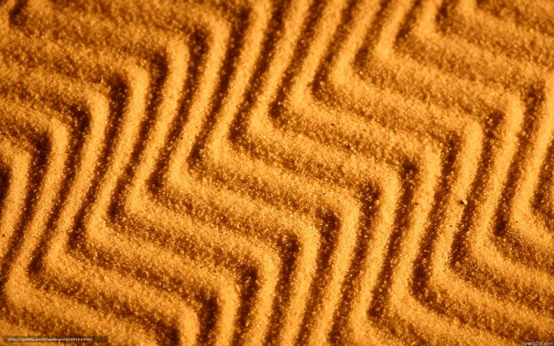 Patterned sand ripples
