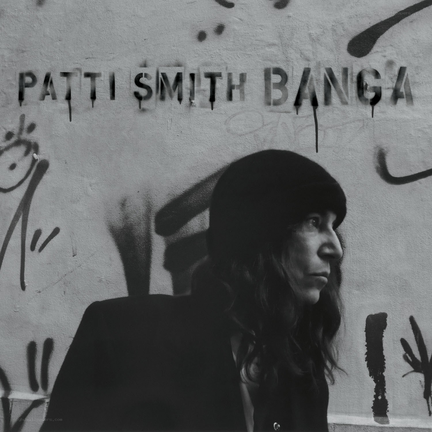 Patti Smith graffiti portrait