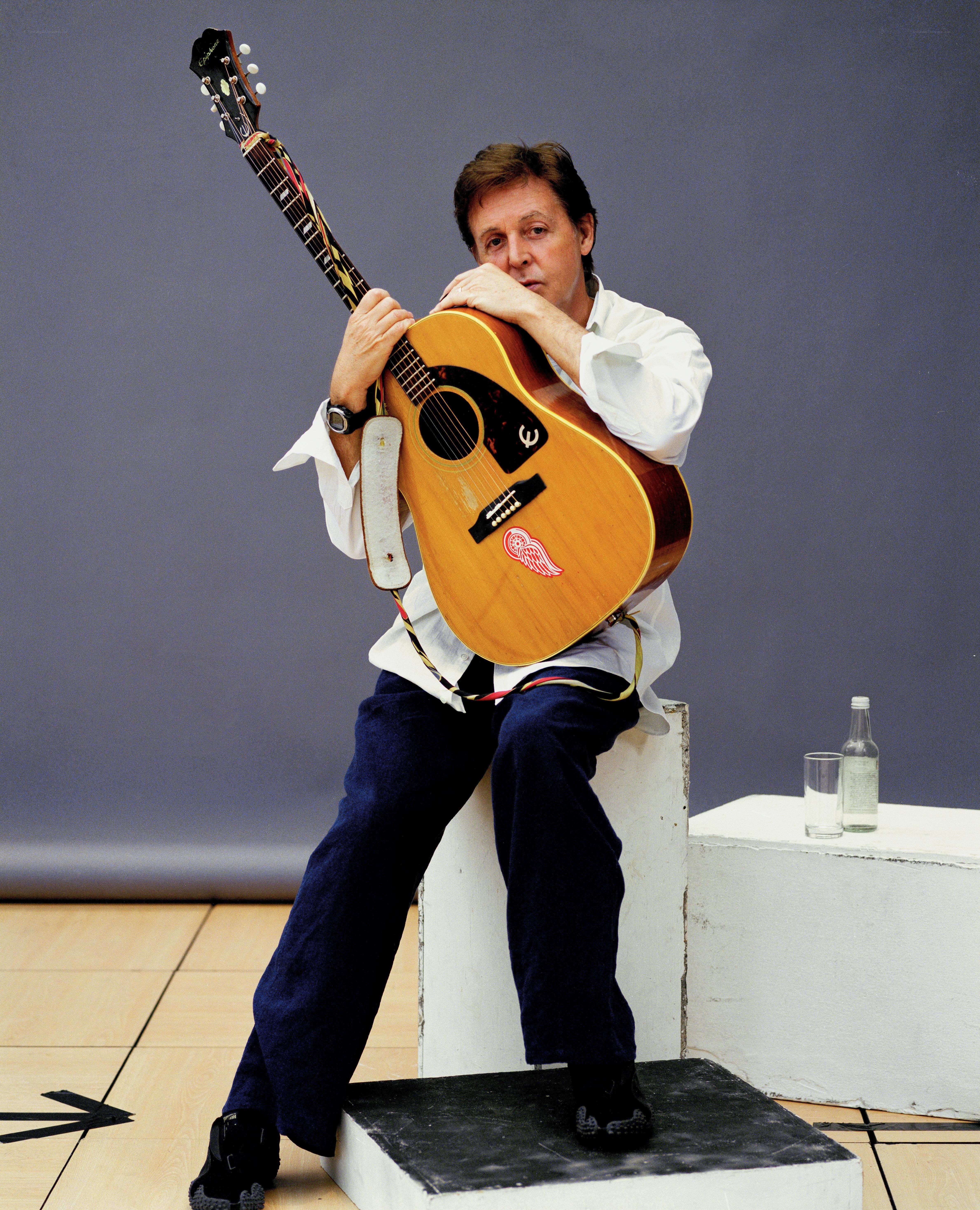 Paul McCartney with guitar