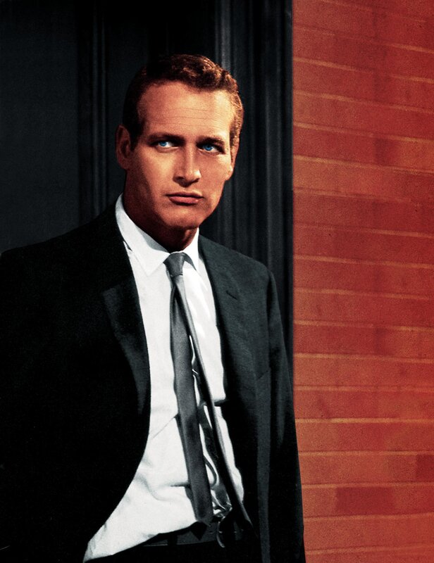 Paul Newman in a suit