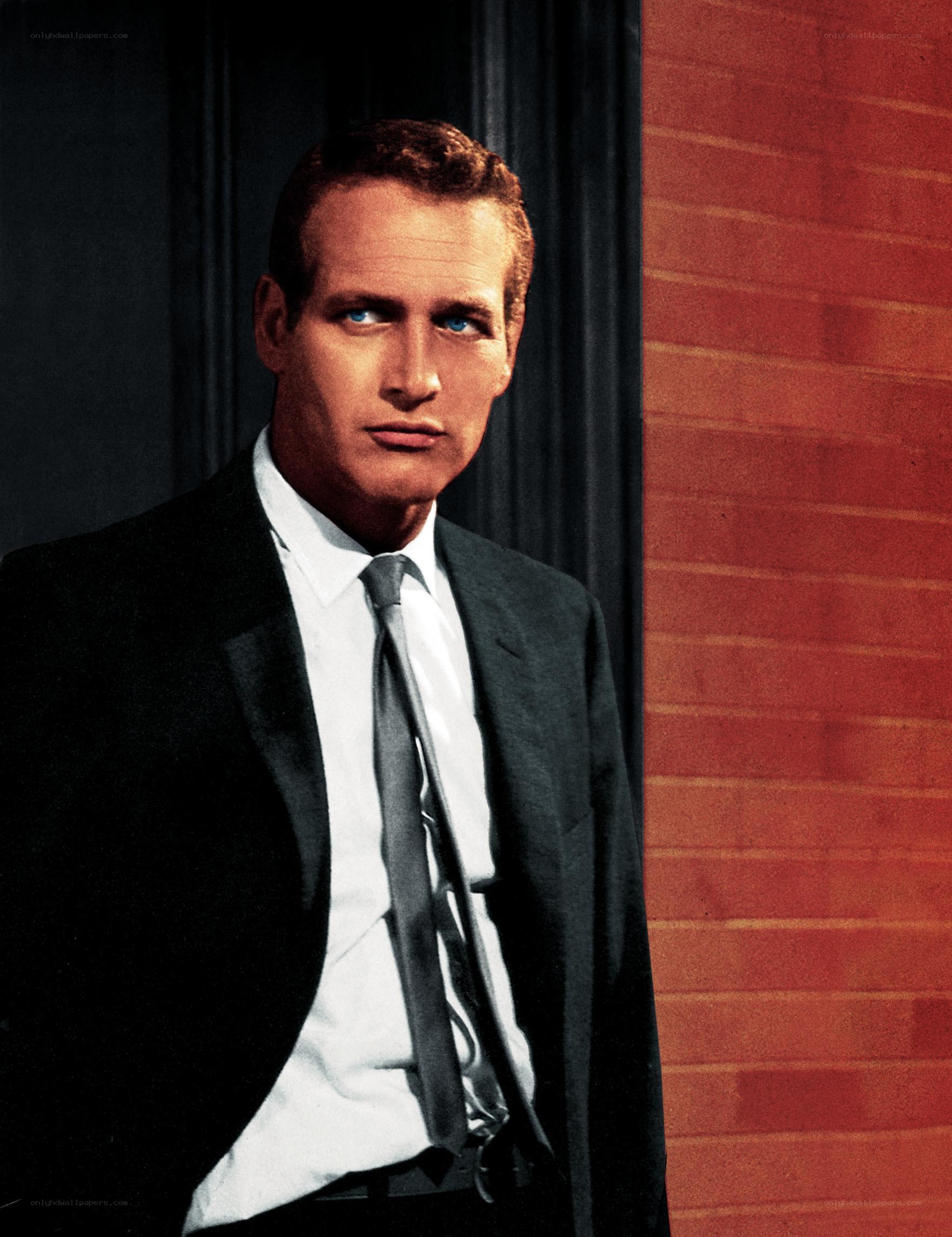 Paul Newman in a suit