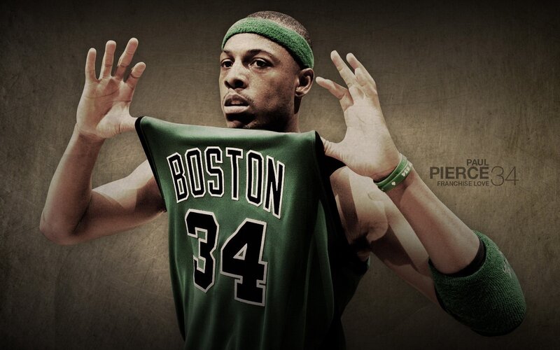 Paul Pierce in Boston jersey