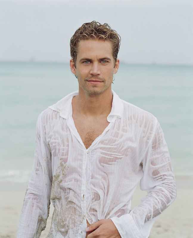 Paul Walker on a beach