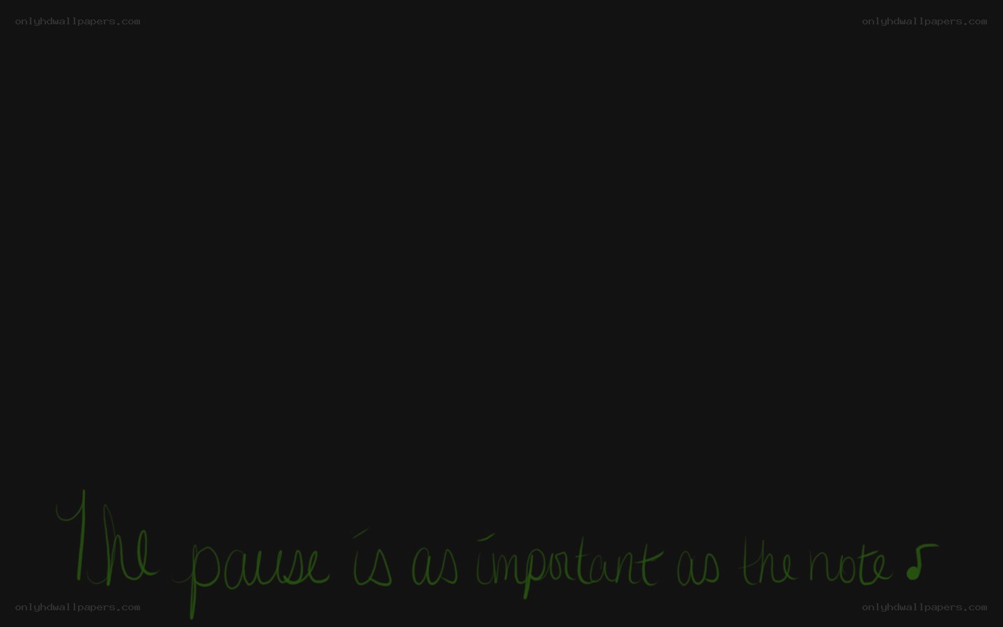 pause is as important