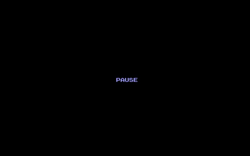 Pause Text on Black Screen