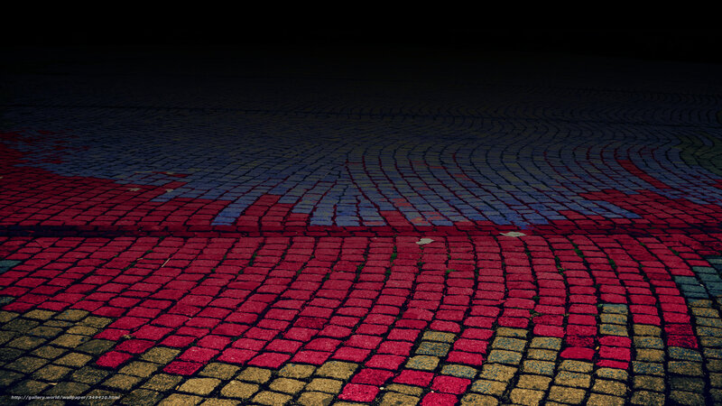 Paved Ground with Flag Pattern