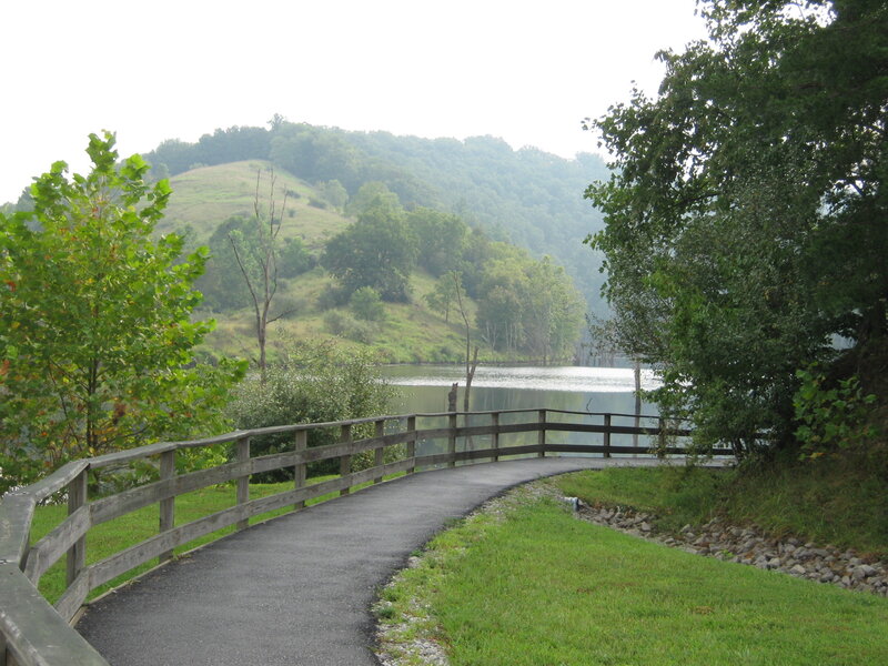Paved Path by Lake