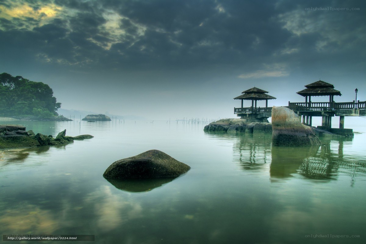 Pavilion by the sea