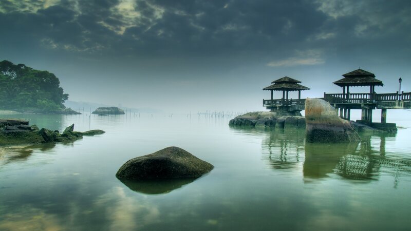 Pavilion on a Pier — Green