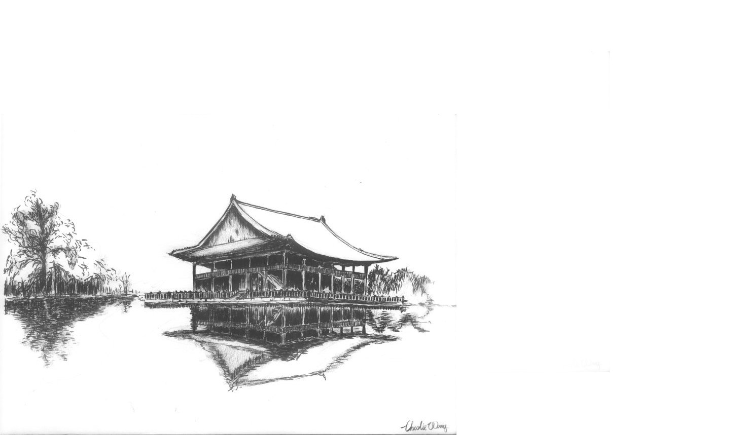 Pavilion on the lake
