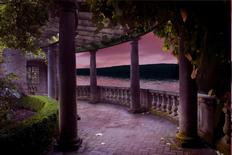 Pavilion Overlooking Lake