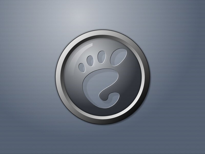 Paw print logo on metal