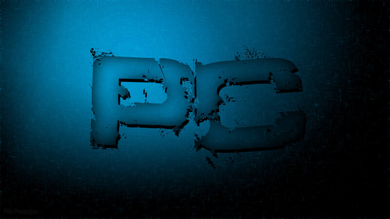 PC Logo on Blue Background