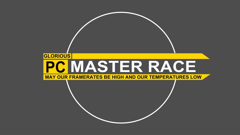 PC Master Race Logo — Gray