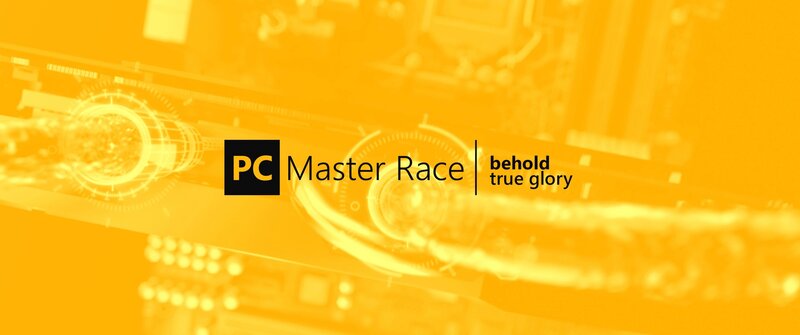 PC Master Race Logo — Yellow, Technological