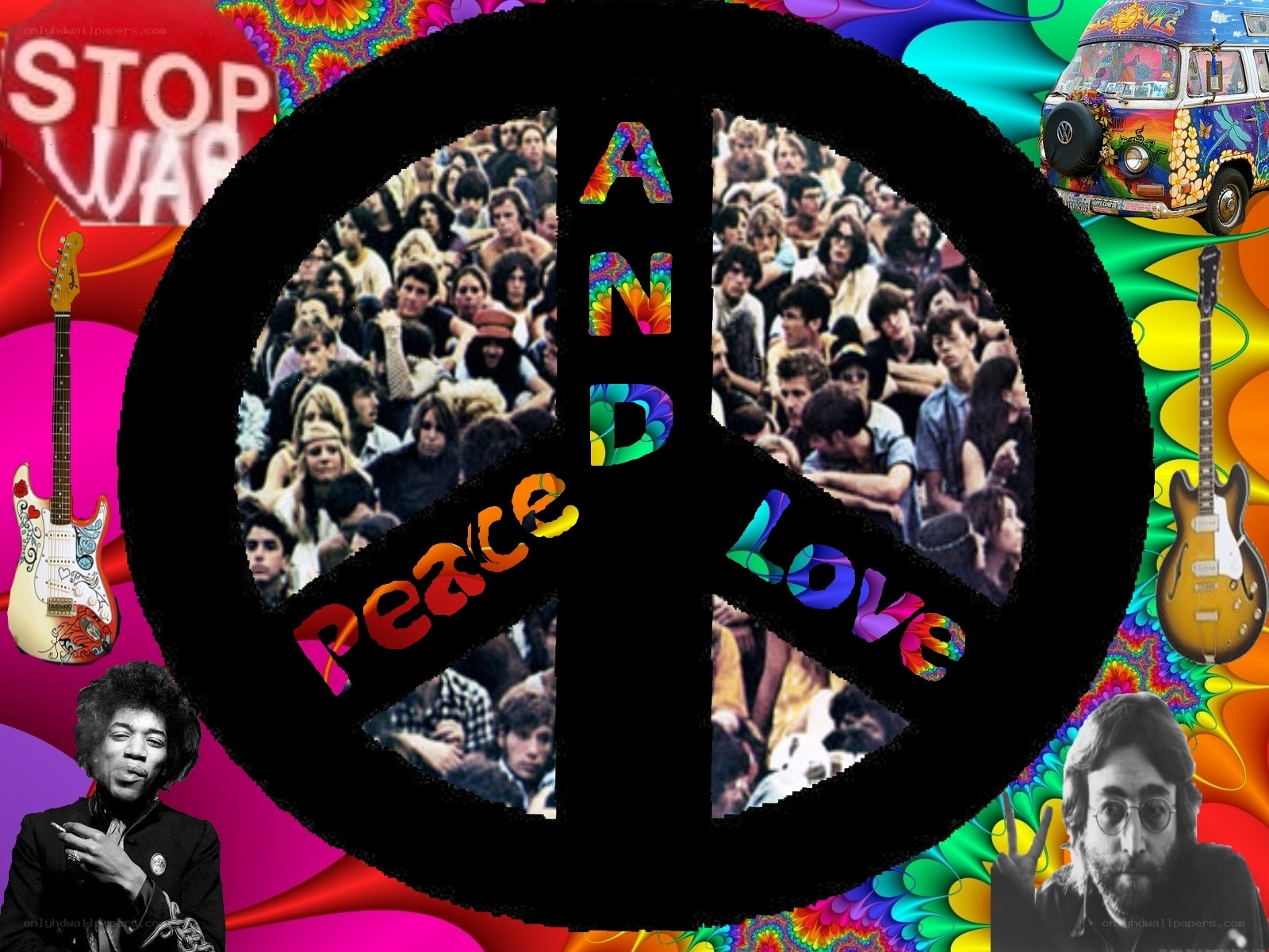 Peace and Love Collage