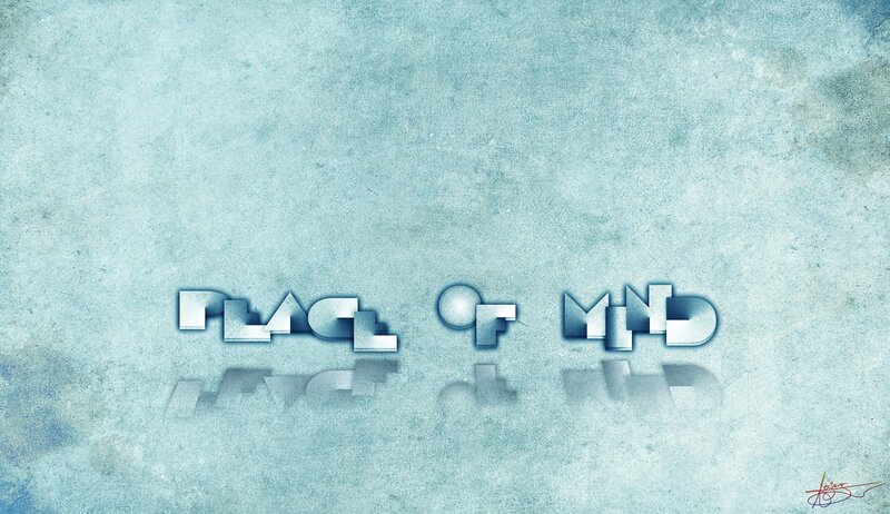 Peace of Mind text art