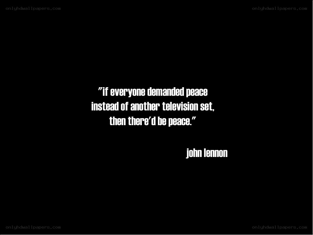 peace quote by john lennon