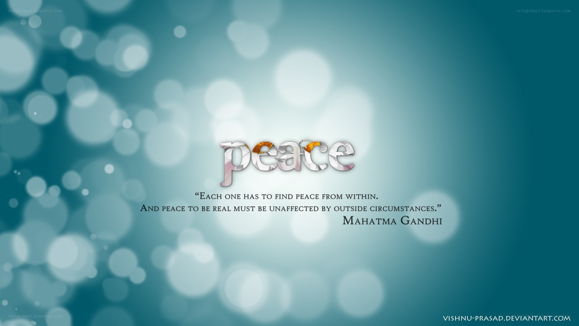 peace quote wallpaper
